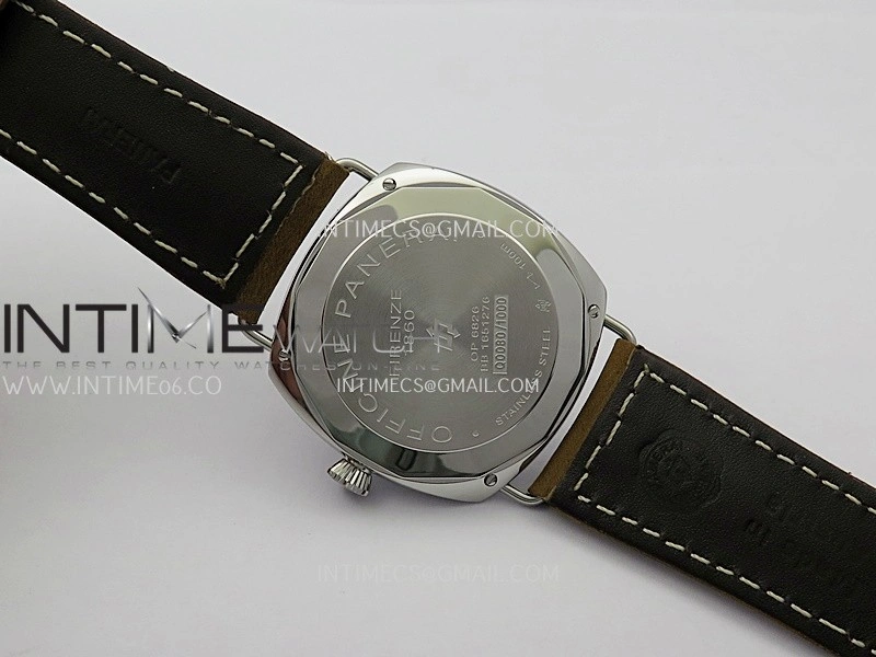 PAM1384 HWF 1:1 Best Edition Gray Dial On Brown ASSO Leather Strap A6497