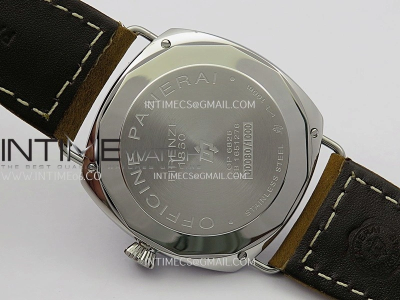 PAM1384 HWF 1:1 Best Edition Gray Dial On Brown ASSO Leather Strap A6497