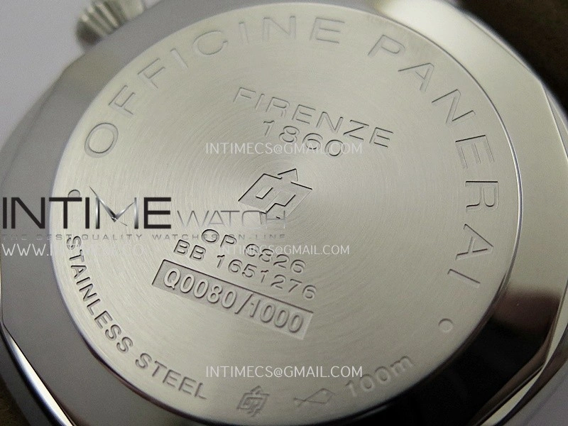 PAM1384 HWF 1:1 Best Edition Gray Dial On Brown ASSO Leather Strap A6497