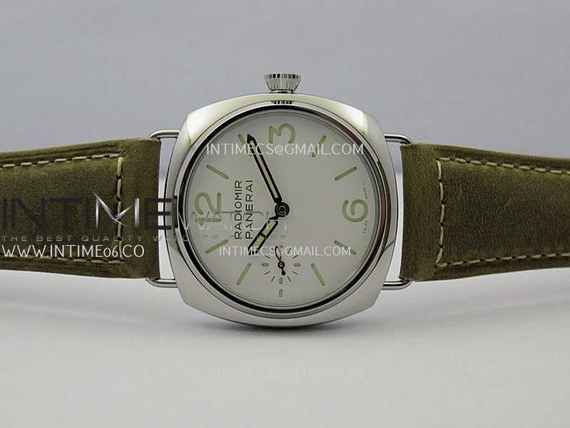 PAM1384 HWF 1:1 Best Edition White Dial On Brown ASSO Leather Strap A6497