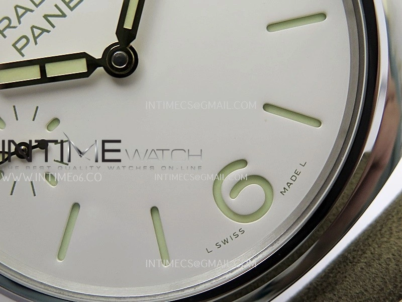 PAM1384 HWF 1:1 Best Edition White Dial On Brown ASSO Leather Strap A6497