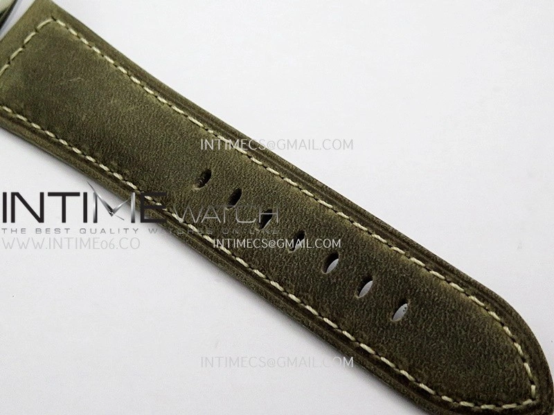 PAM1384 HWF 1:1 Best Edition White Dial On Brown ASSO Leather Strap A6497