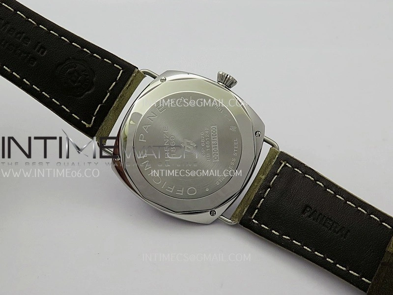 PAM1384 HWF 1:1 Best Edition White Dial On Brown ASSO Leather Strap A6497