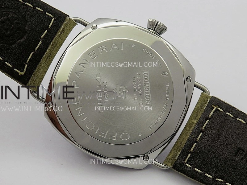 PAM1384 HWF 1:1 Best Edition White Dial On Brown ASSO Leather Strap A6497