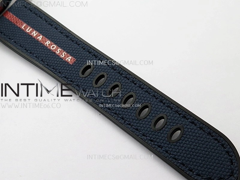 PAM1404 Z GMT SS VSF 1:1 Best Edition Blue Dial on Blue Rubber Strap Asian P900
