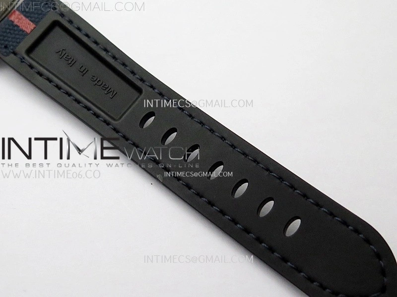 PAM1404 Z GMT SS VSF 1:1 Best Edition Blue Dial on Blue Rubber Strap Asian P900