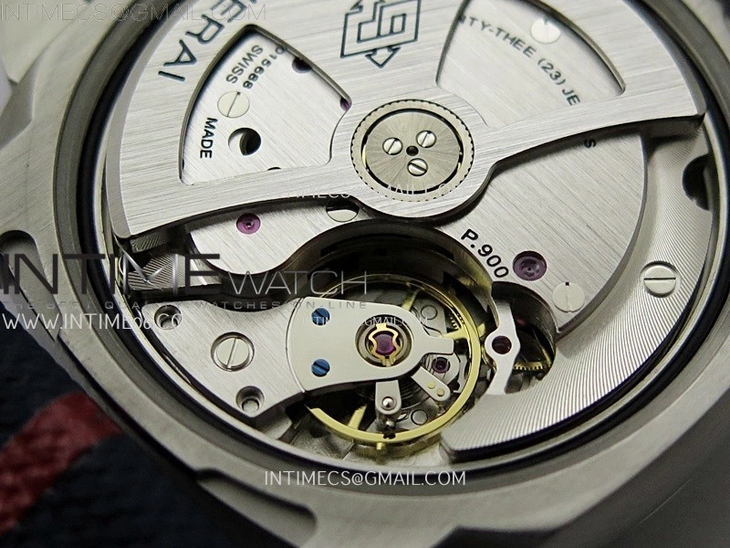 PAM1404 Z GMT SS VSF 1:1 Best Edition Blue Dial on Blue Rubber Strap Asian P900