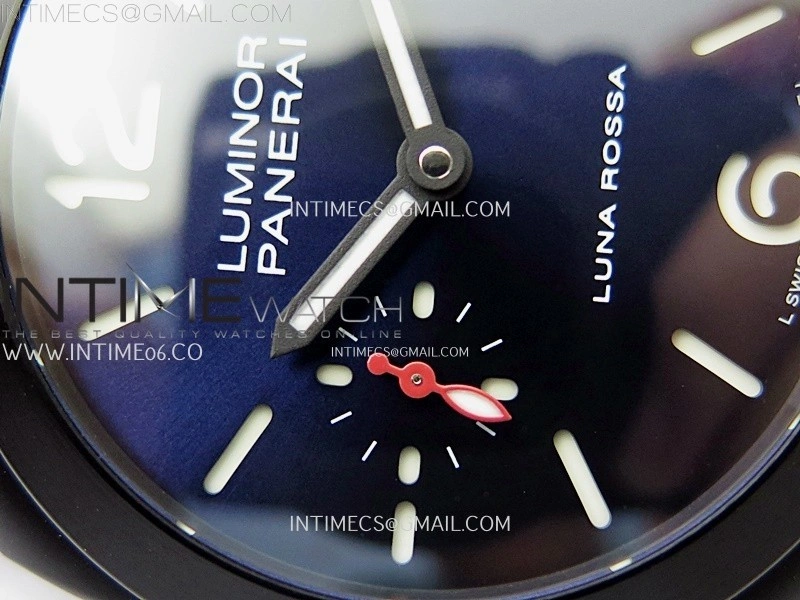 PAM1408 Z DLC VSF 1:1 Best Edition Blue Dial on Blue Rubber Strap Asian P900