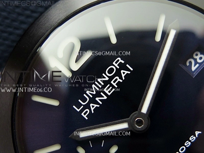 PAM1408 Z DLC VSF 1:1 Best Edition Blue Dial on Blue Rubber Strap Asian P900
