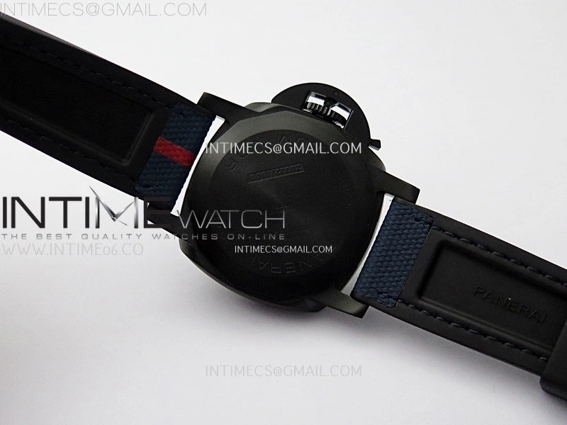 PAM1408 Z DLC VSF 1:1 Best Edition Blue Dial on Blue Rubber Strap Asian P900