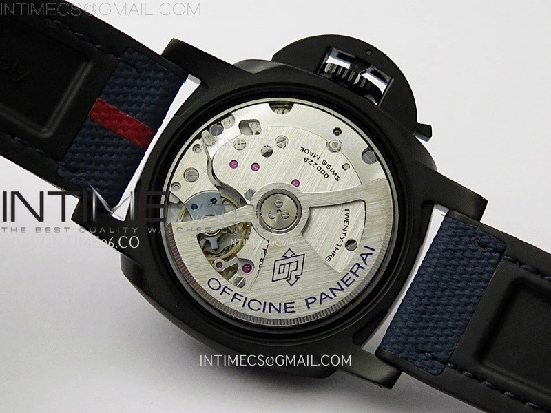 PAM1408 Z DLC VSF 1:1 Best Edition Blue Dial on Blue Rubber Strap Asian P900
