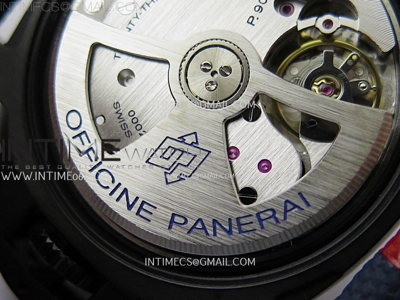 PAM1408 Z DLC VSF 1:1 Best Edition Blue Dial on Blue Rubber Strap Asian P900