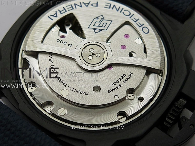 PAM1408 Z DLC VSF 1:1 Best Edition Blue Dial on Blue Rubber Strap Asian P900