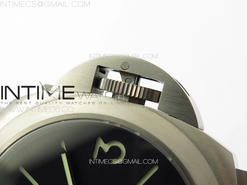 PAM177 Titanium HW 1:1 Best Edition on Black Leather Strap A6794
