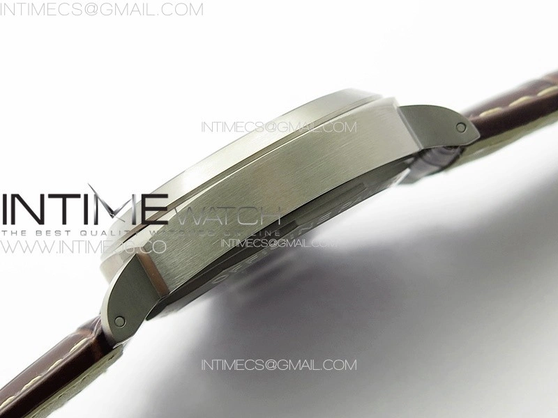 PAM177 Titanium HW 1:1 Best Edition on Black Leather Strap A6794