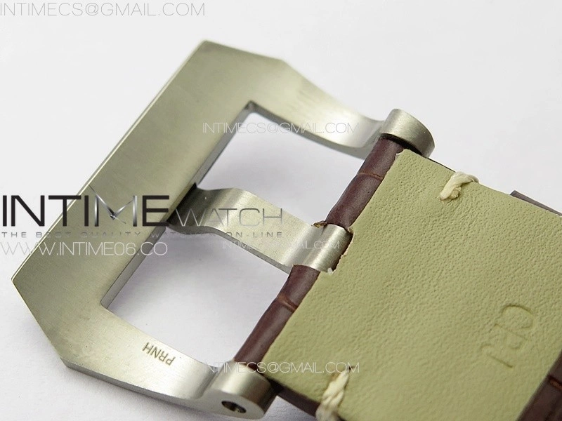 PAM177 Titanium HW 1:1 Best Edition on Black Leather Strap A6794