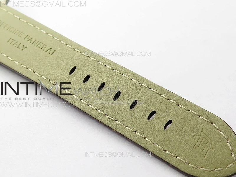 PAM177 Titanium HW 1:1 Best Edition on Black Leather Strap A6794