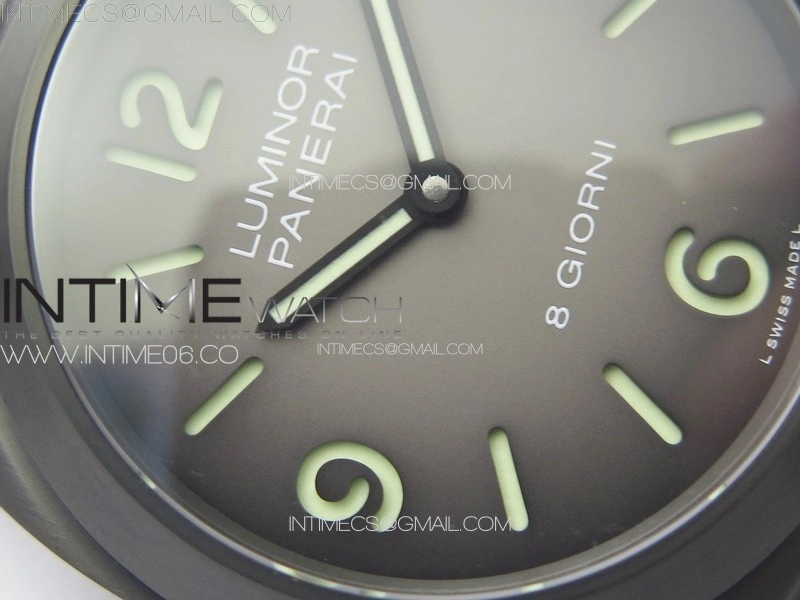 PAM2121 DLC Titanium HWF 1:1 Best Edition Gray Dial On Gray Nylon Strap A6497