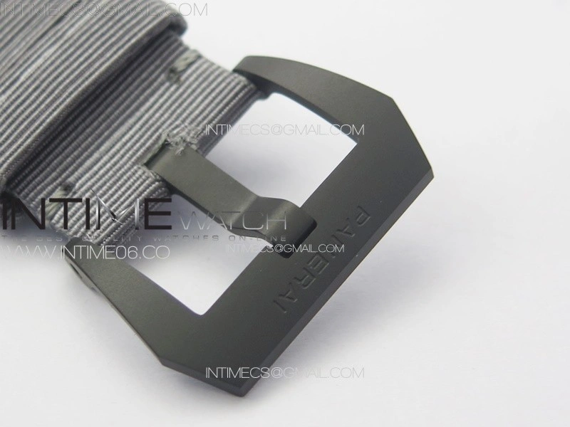 PAM2121 DLC Titanium HWF 1:1 Best Edition Gray Dial On Gray Nylon Strap A6497
