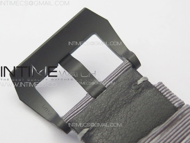 PAM2121 DLC Titanium HWF 1:1 Best Edition Gray Dial On Gray Nylon Strap A6497