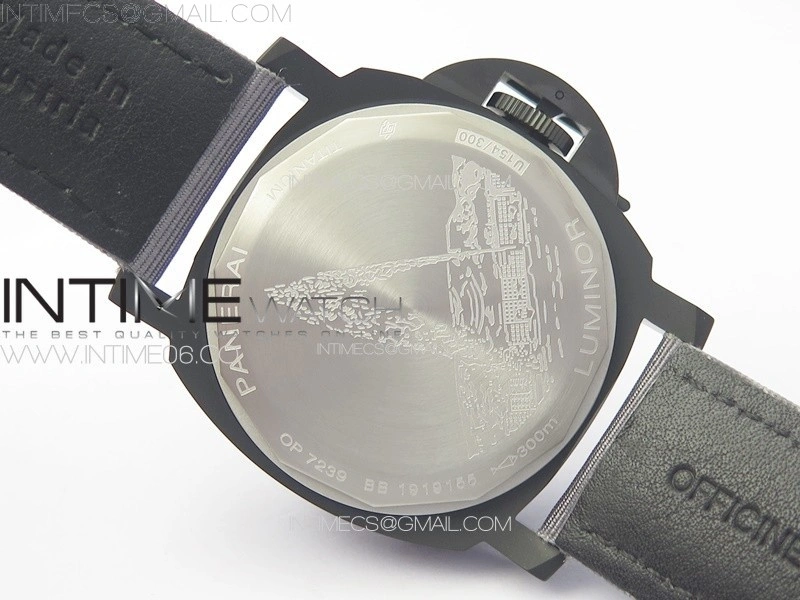 PAM2121 DLC Titanium HWF 1:1 Best Edition Gray Dial On Gray Nylon Strap A6497