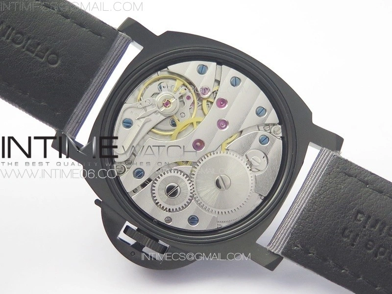PAM2121 DLC Titanium HWF 1:1 Best Edition Gray Dial On Gray Nylon Strap A6497