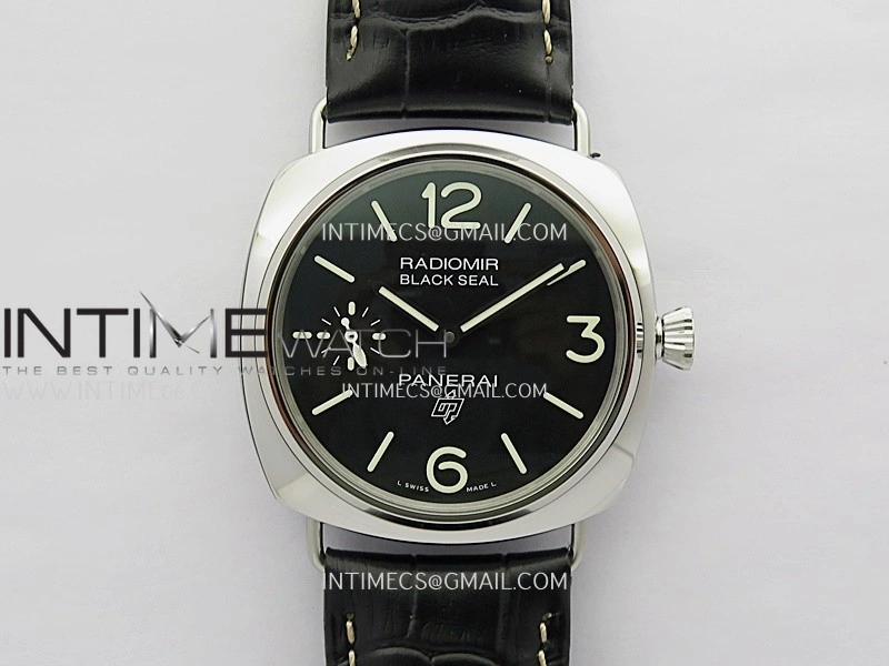 PAM380 HWF 1:1 Best Edition Black Dial On Black Leather Strap A6497