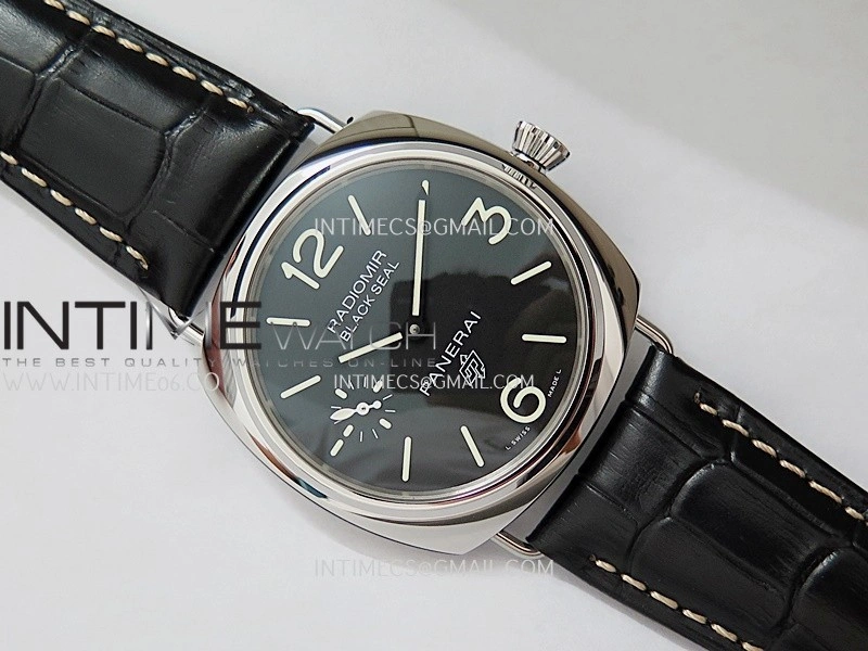 PAM380 HWF 1:1 Best Edition Black Dial On Black Leather Strap A6497
