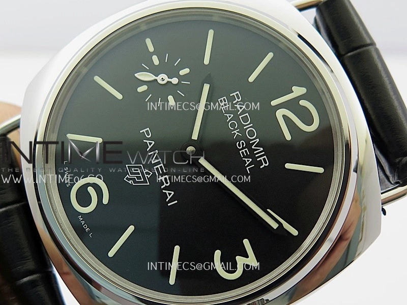 PAM380 HWF 1:1 Best Edition Black Dial On Black Leather Strap A6497