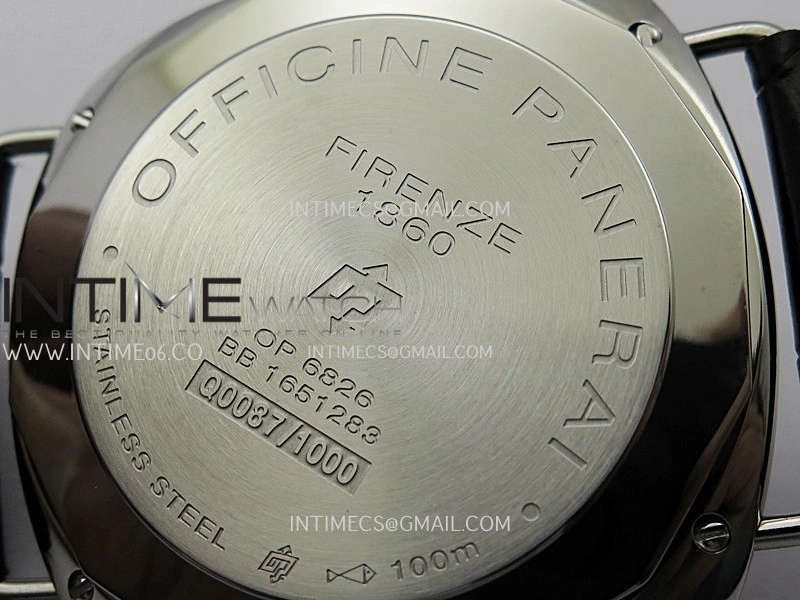 PAM380 HWF 1:1 Best Edition Black Dial On Black Leather Strap A6497