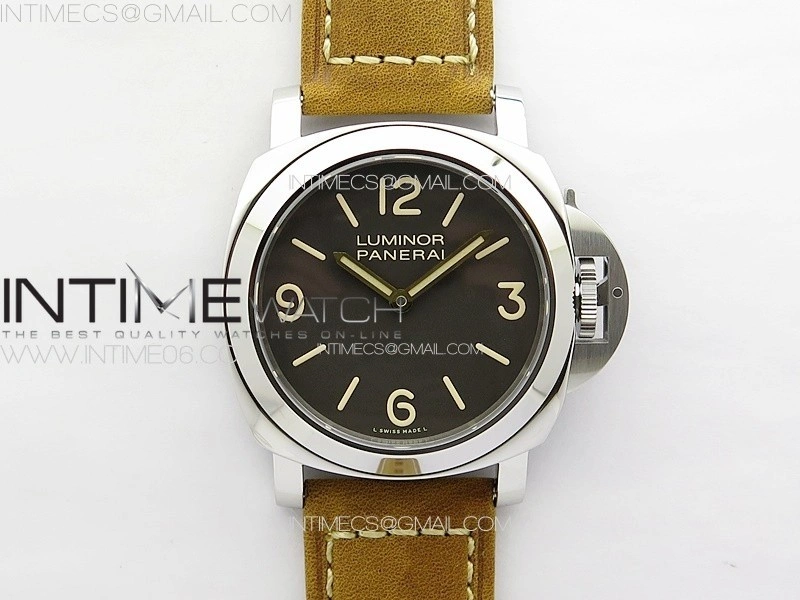 PAM390 N HWF 1:1 Best Edition on Brown Leather Strap A6497