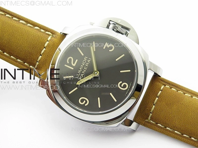 PAM390 N HWF 1:1 Best Edition on Brown Leather Strap A6497