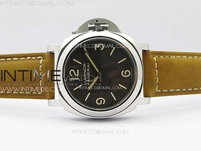 PAM390 N HWF 1:1 Best Edition on Brown Leather Strap A6497