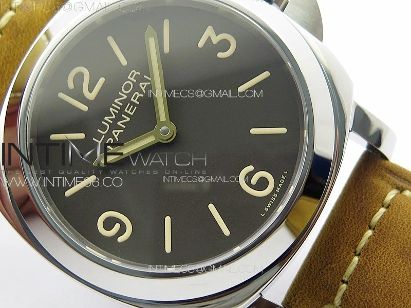 PAM390 N HWF 1:1 Best Edition on Brown Leather Strap A6497
