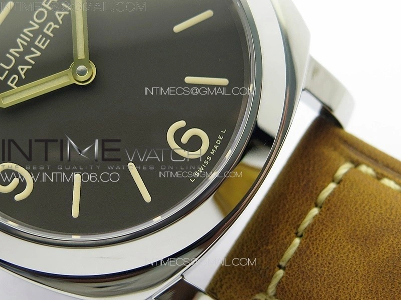 PAM390 N HWF 1:1 Best Edition on Brown Leather Strap A6497