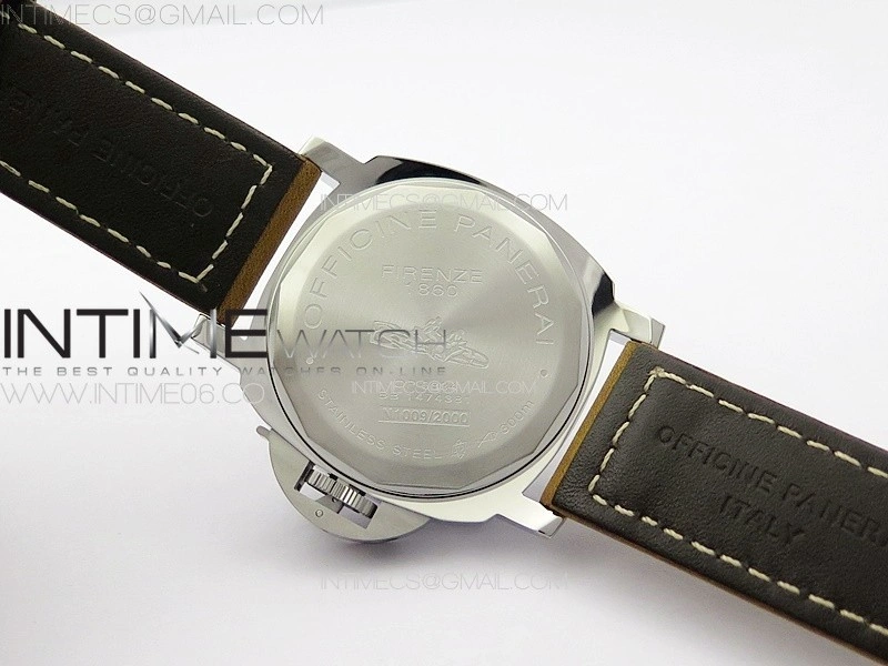 PAM390 N HWF 1:1 Best Edition on Brown Leather Strap A6497