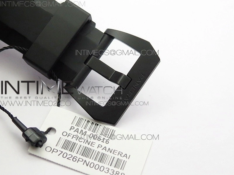 PAM616 Carbotech V3 VSF 1:1 Best Edition on Blue Logo Black Rubber Strap P9000