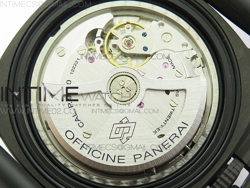PAM616 Carbotech V3 VSF 1:1 Best Edition on Blue Logo Black Rubber Strap P9000