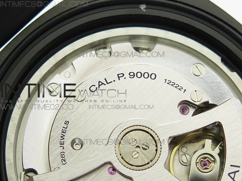 PAM616 Carbotech V3 VSF 1:1 Best Edition on Blue Logo Black Rubber Strap P9000