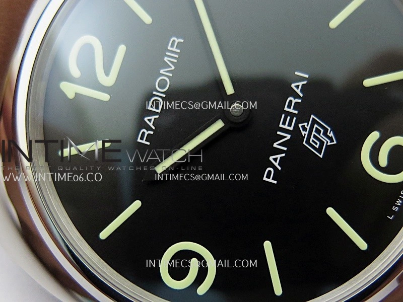 PAM753 HWF 1:1 Best Edition Black Dial On Brown ASSO Leather Strap A6497