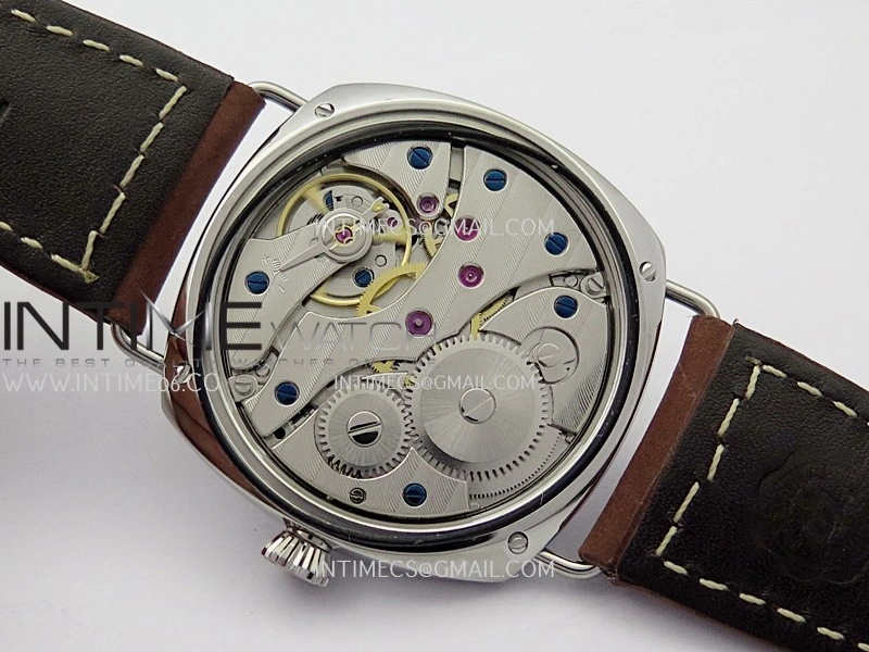 PAM753 HWF 1:1 Best Edition Black Dial On Brown ASSO Leather Strap A6497