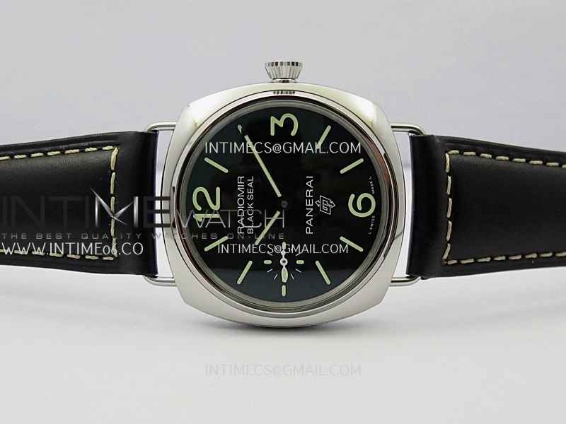 PAM754 HWF 1:1 Best Edition Black Dial On Black Leather Strap A6497
