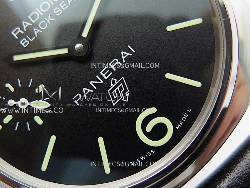 PAM754 HWF 1:1 Best Edition Black Dial On Black Leather Strap A6497