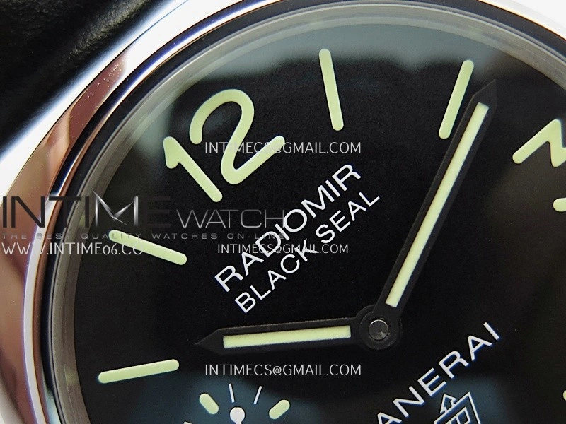 PAM754 HWF 1:1 Best Edition Black Dial On Black Leather Strap A6497