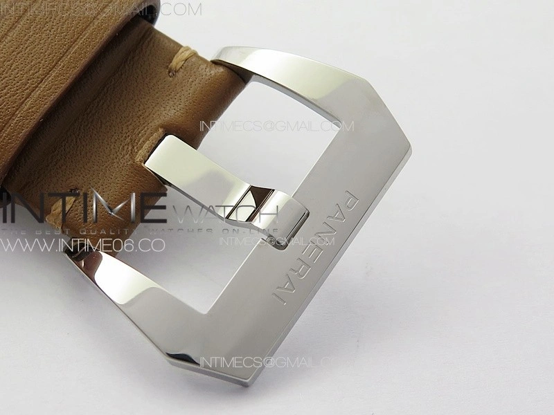 PAM778 W HWF 1:1 Best Edition White Dial on Brown Leather Strap A6497