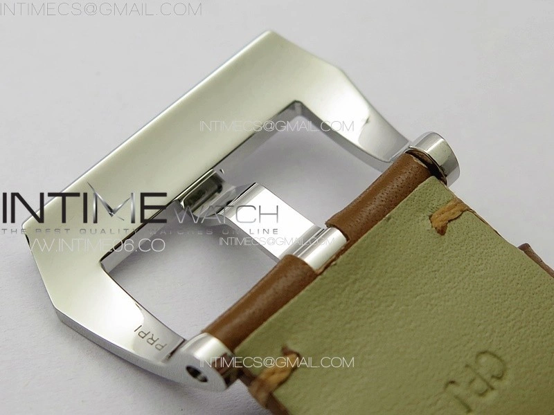 PAM778 W HWF 1:1 Best Edition White Dial on Brown Leather Strap A6497
