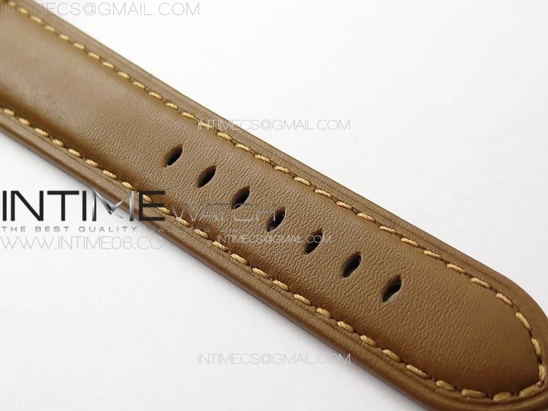 PAM778 W HWF 1:1 Best Edition White Dial on Brown Leather Strap A6497