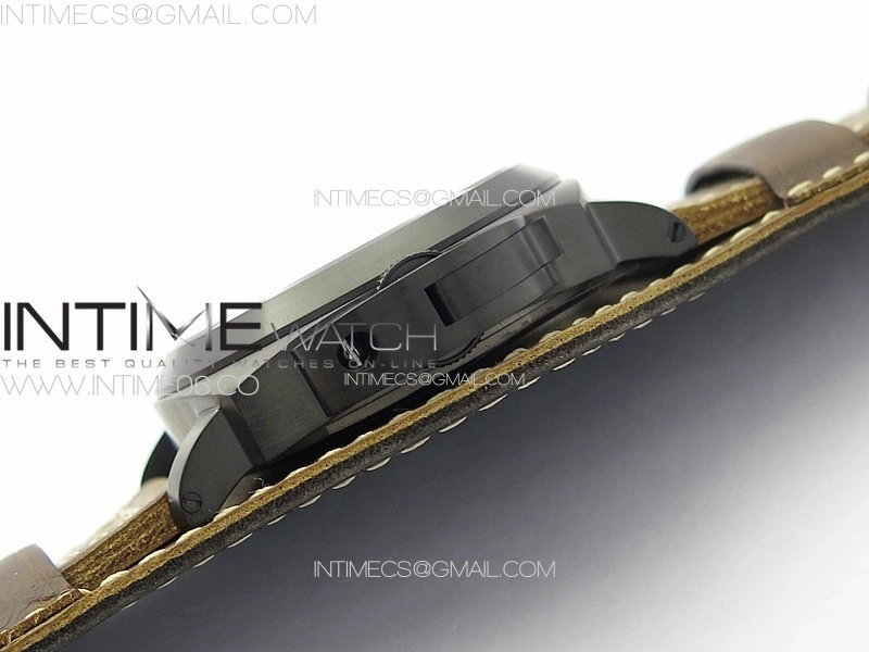 PAM779 DLC T HWF 1:1 Best Edition on Black ASSO Leather Strap A6497