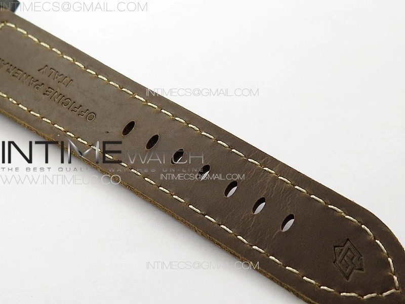 PAM779 DLC T HWF 1:1 Best Edition on Black ASSO Leather Strap A6497
