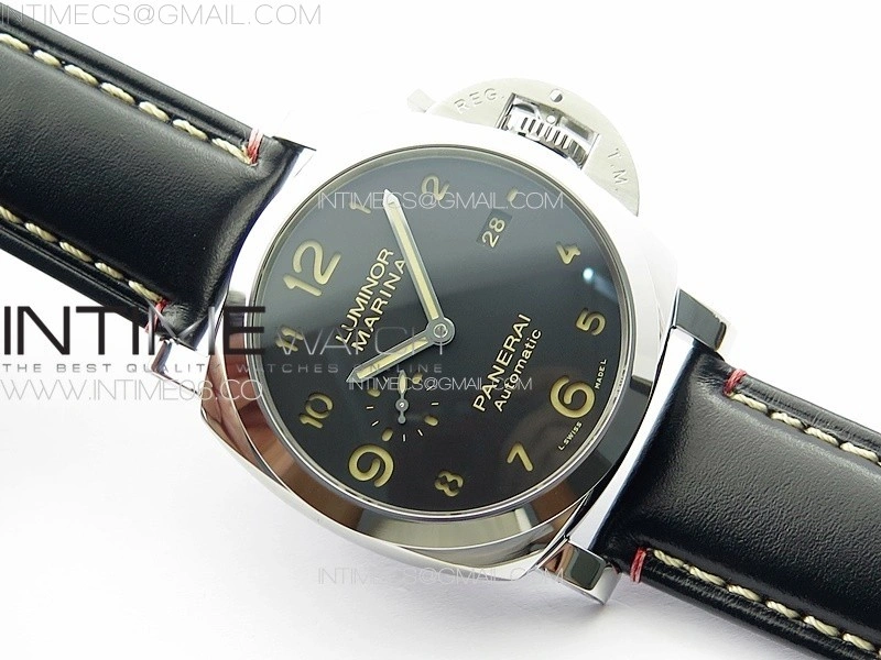PAM910 HWF 1:1 Best Edition on Black Leather Strap P9010